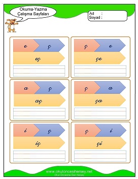 öbüşzç Grubu Çalışma Sayfaları